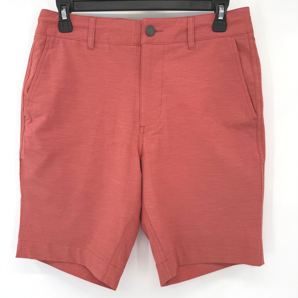 Faherty Hybrid Shorts Mens 28 Venice Red All Day Short 9" Inseam MSC0012 Stretch